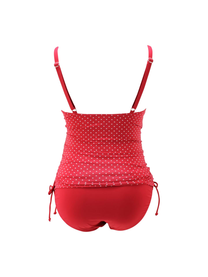 petit amour Umstandstankini Ava Rot mit weißen Pünktchen Bademode schwanger günstig kaufen