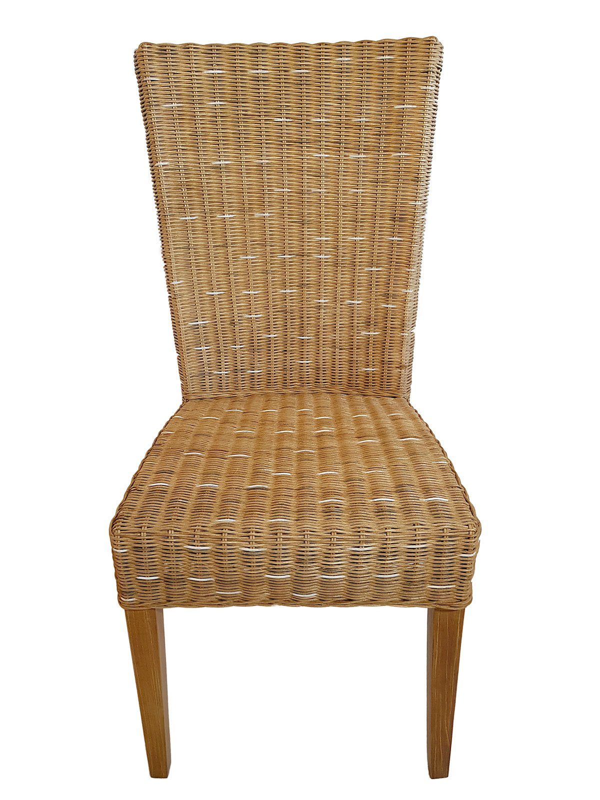 Minara Rattanstuhl Esszimmer Stühle Rattanstühle Wintergarten Korbstühle Cardine 6 Stück