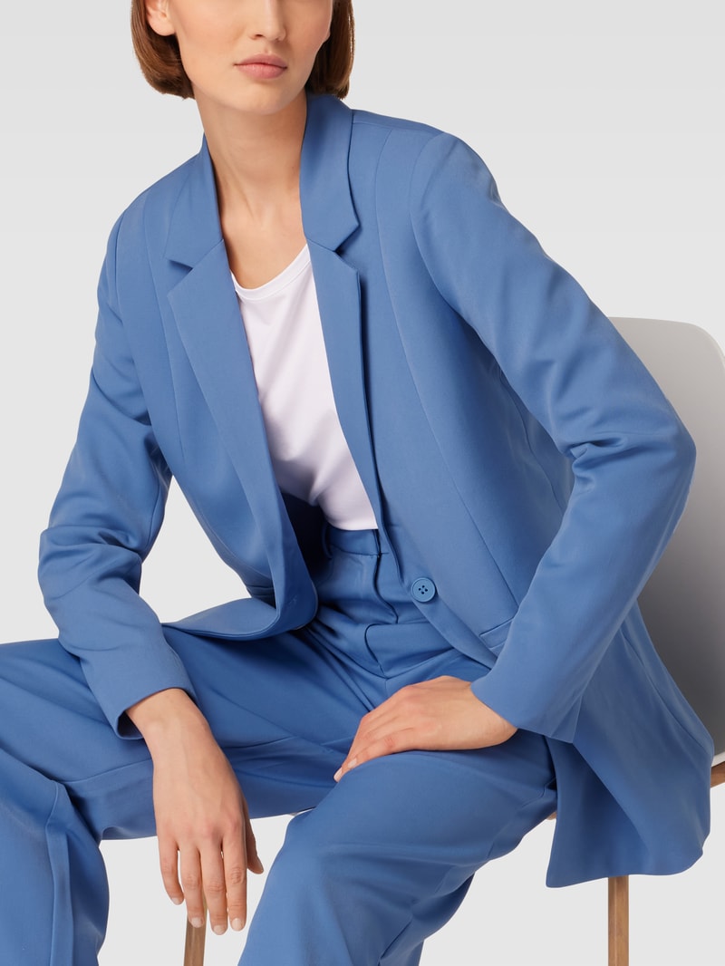 Blazer mit Leistentaschen Modell 'TARA' in hellblau