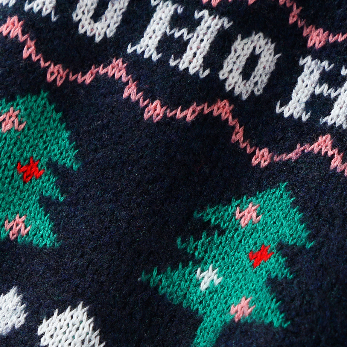 Mädchen Weihnachtsstrickjacke dunkelblau
