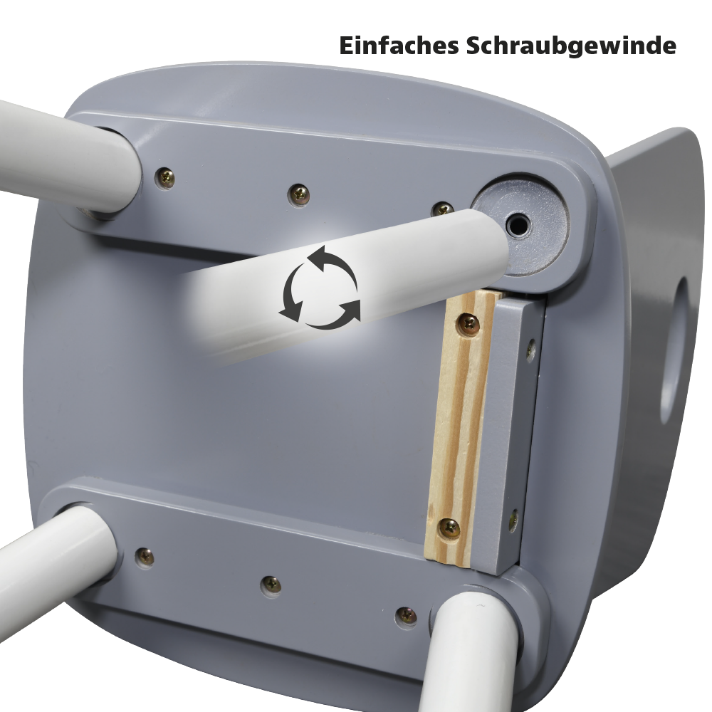 Kesper Kindertisch mit 2 Stühlen, grau - 3er Set