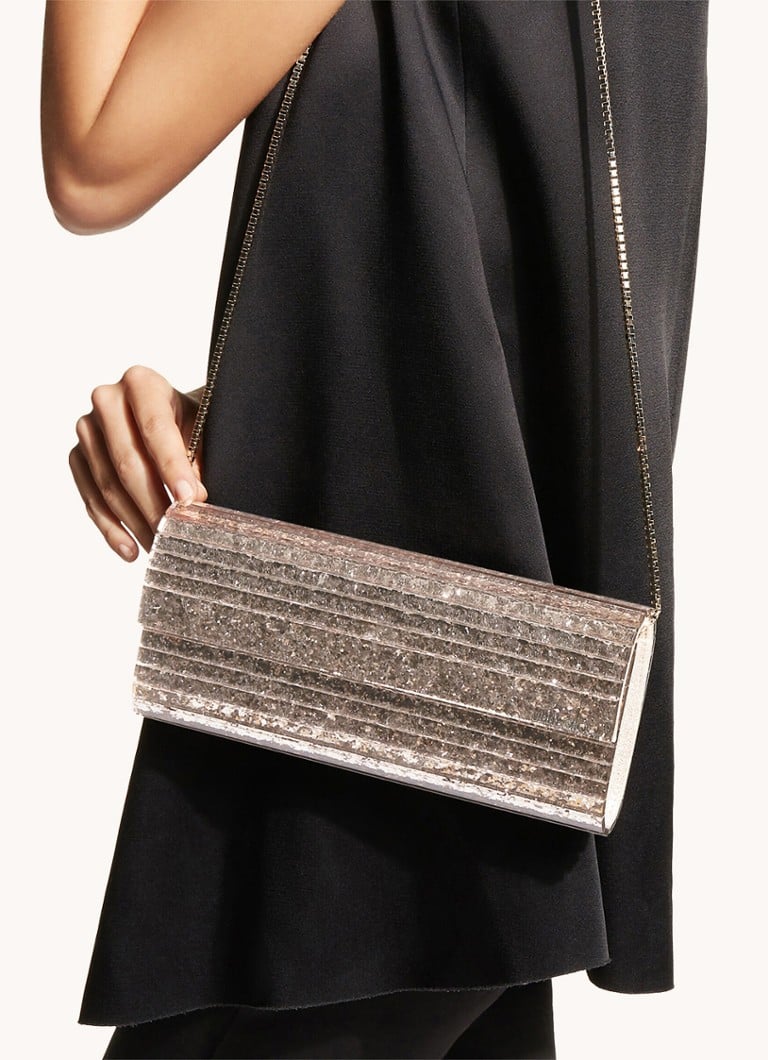Jimmy Choo Sweetie Shadow sajūga soma ar jēra ādas detaļām