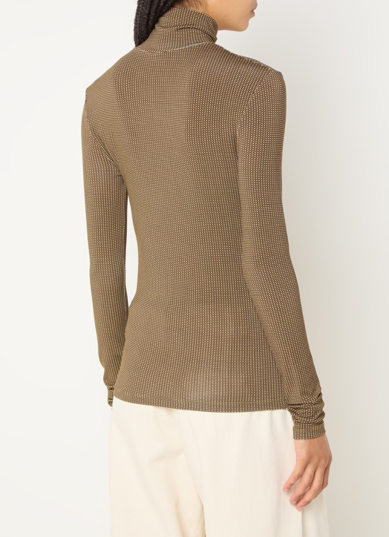 Top a collo alto stampato Thilo di Claudie Pierlot