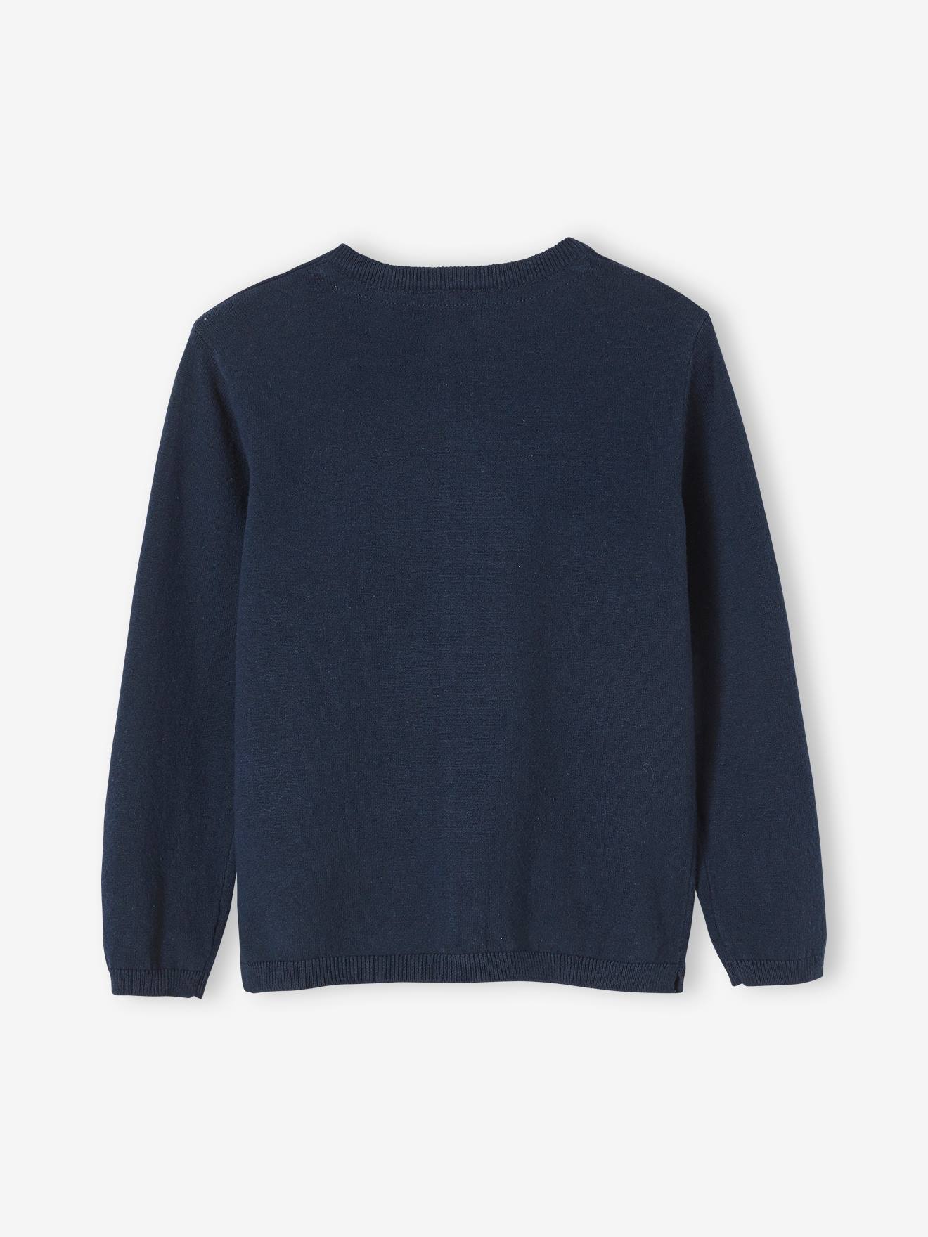 Vertbaudet Mädchen Strickjacke  BASIC, personalisierbar Oeko-Tex - nachtblau