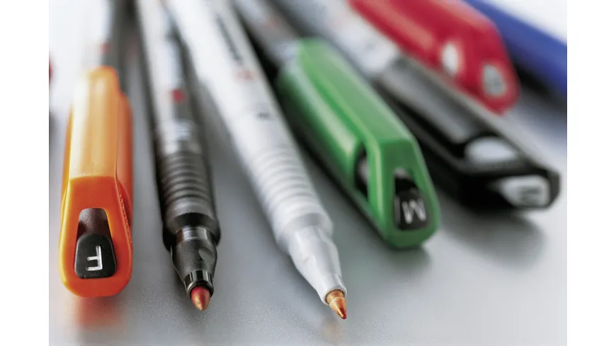 STABILO® Folienstift - STABILO OHPen universal - permanent medium - 4er Pack - grün, rot, blau, schwarz sortiert