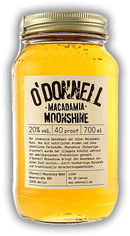O'Donnell Moonshine Macadamia O'Donnell Moonshine Macadamia  0,7	 Liter - Vol 20%