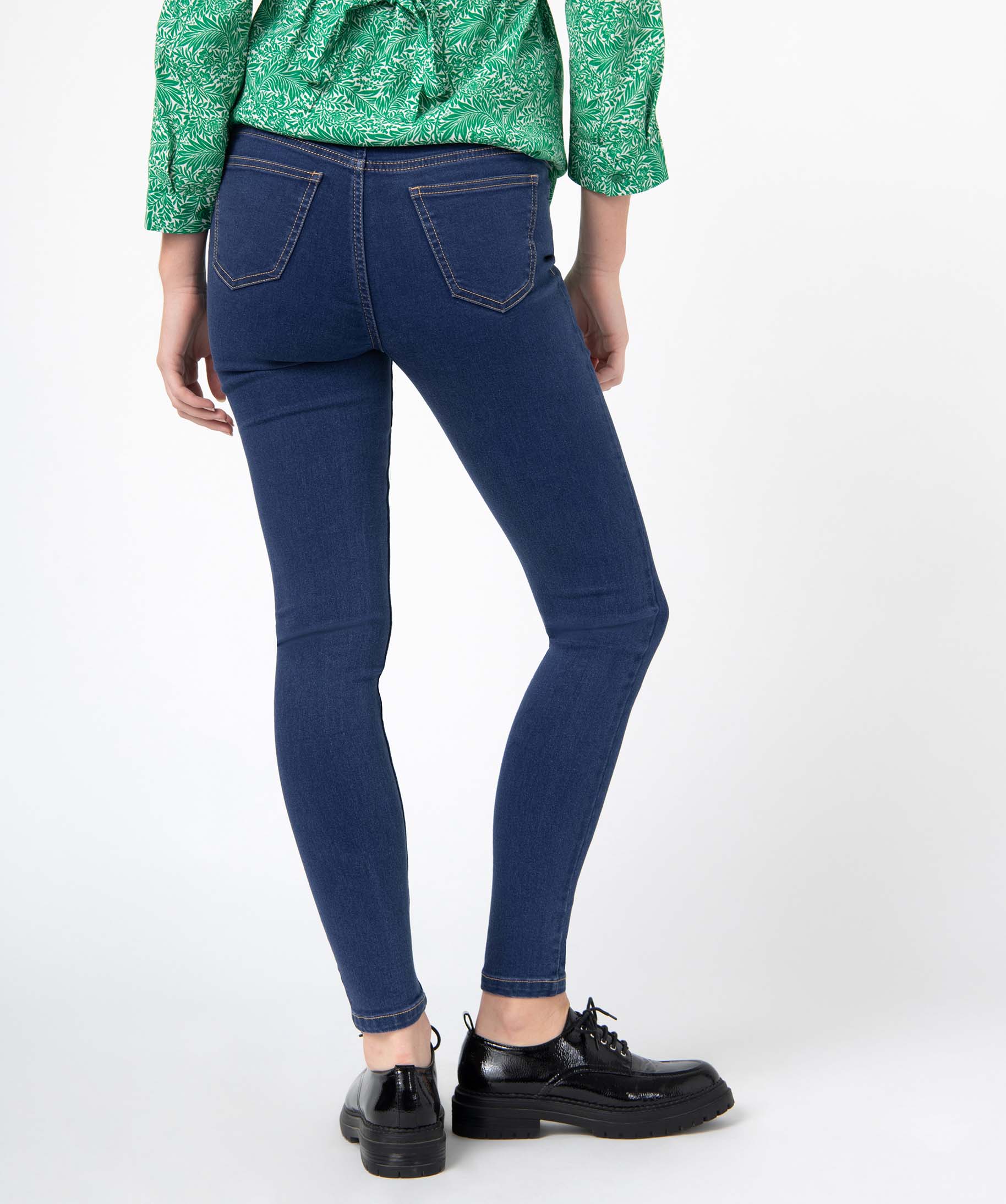 Jean de grossesse coupe Skinny avec bandeau bas stone | GEMO