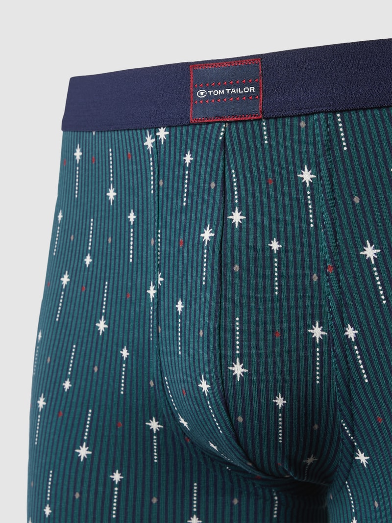 Trunks mit Label-Detail im 2er-Pack Modell 'XMAS' in petrol