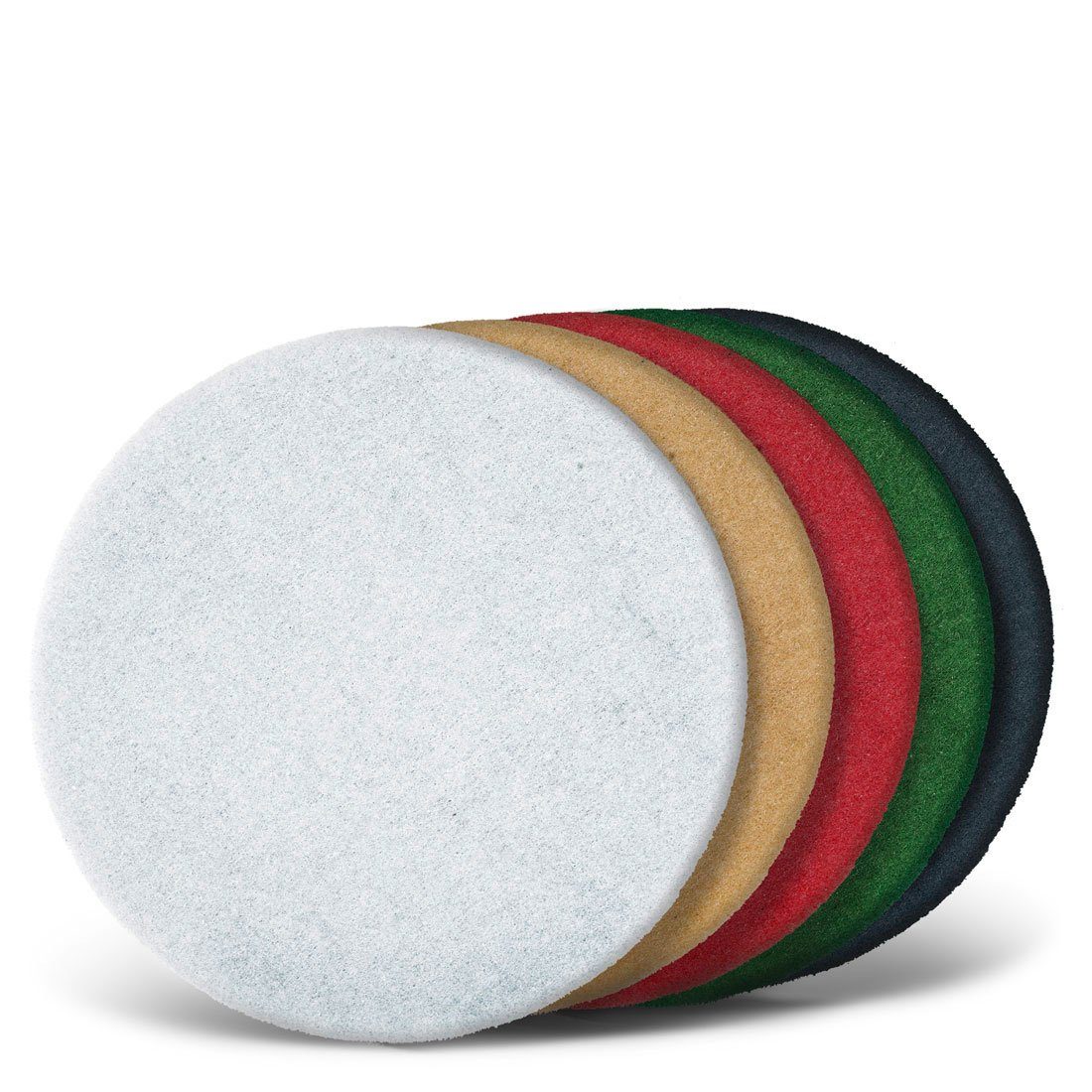 MENZER Polierpad Ø 406 mm Superpads für Einscheibenmaschinen, Polyester, 5 Stk., weiß