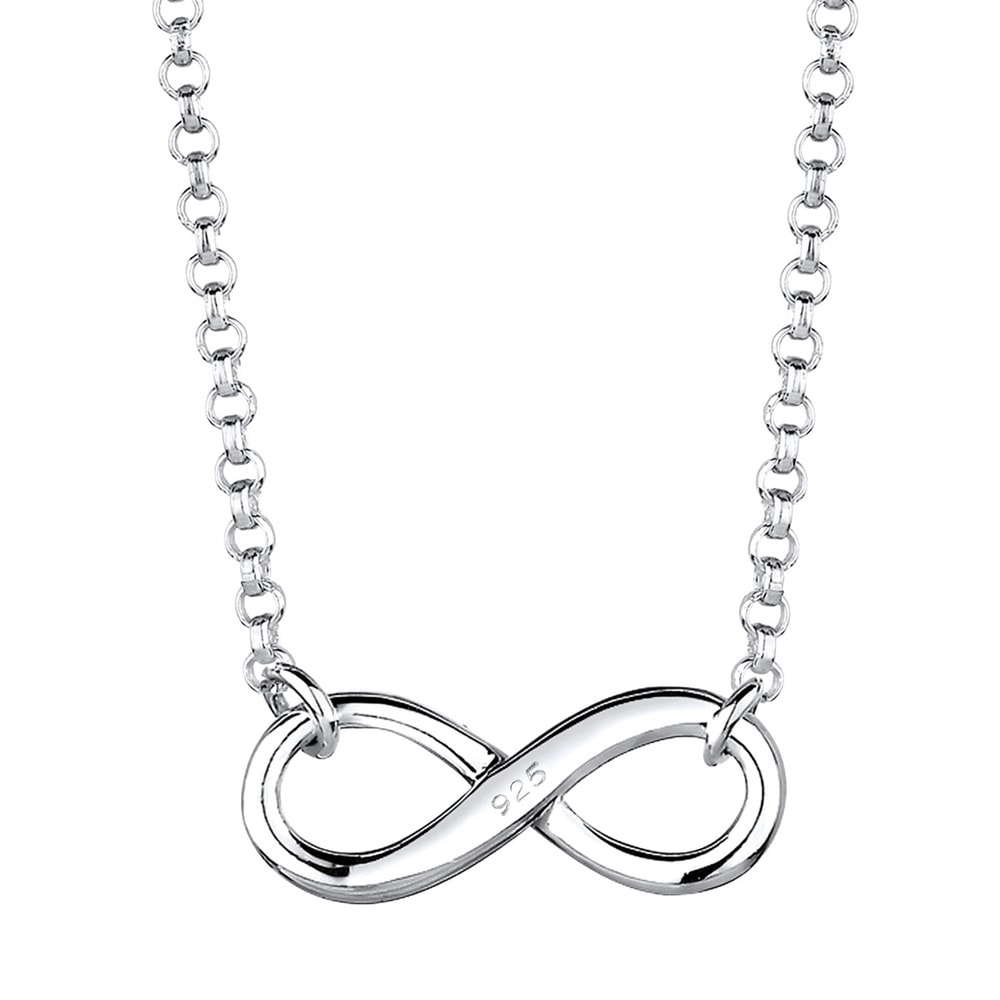 Elli Elli Collier Femmes Infinité Symbole Eternité en Argent Sterling 925 collier