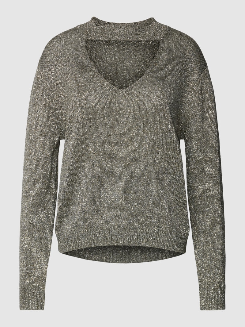 Pullover aus Viskose-Mix in khaki