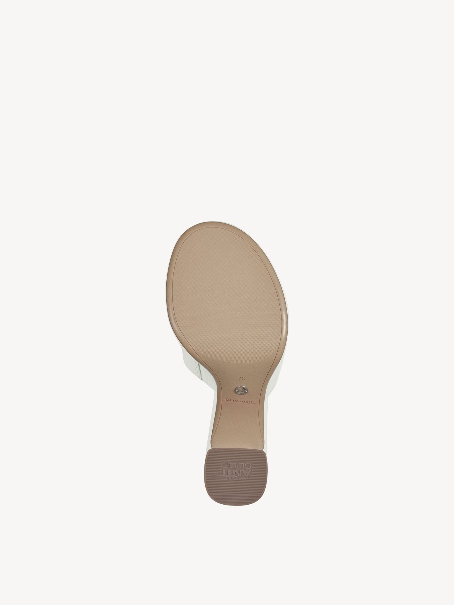 Mule en cuir - blanc