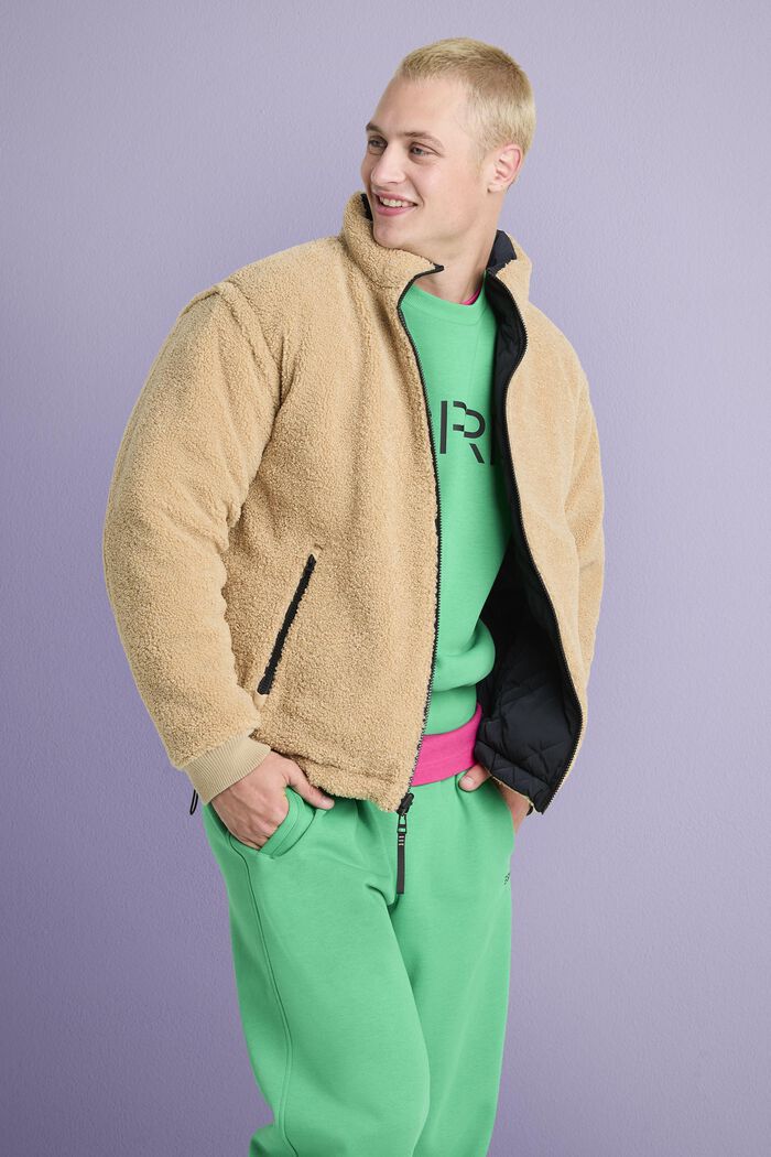 Wendesteppjacke mit abnehmbaren Ärmeln
