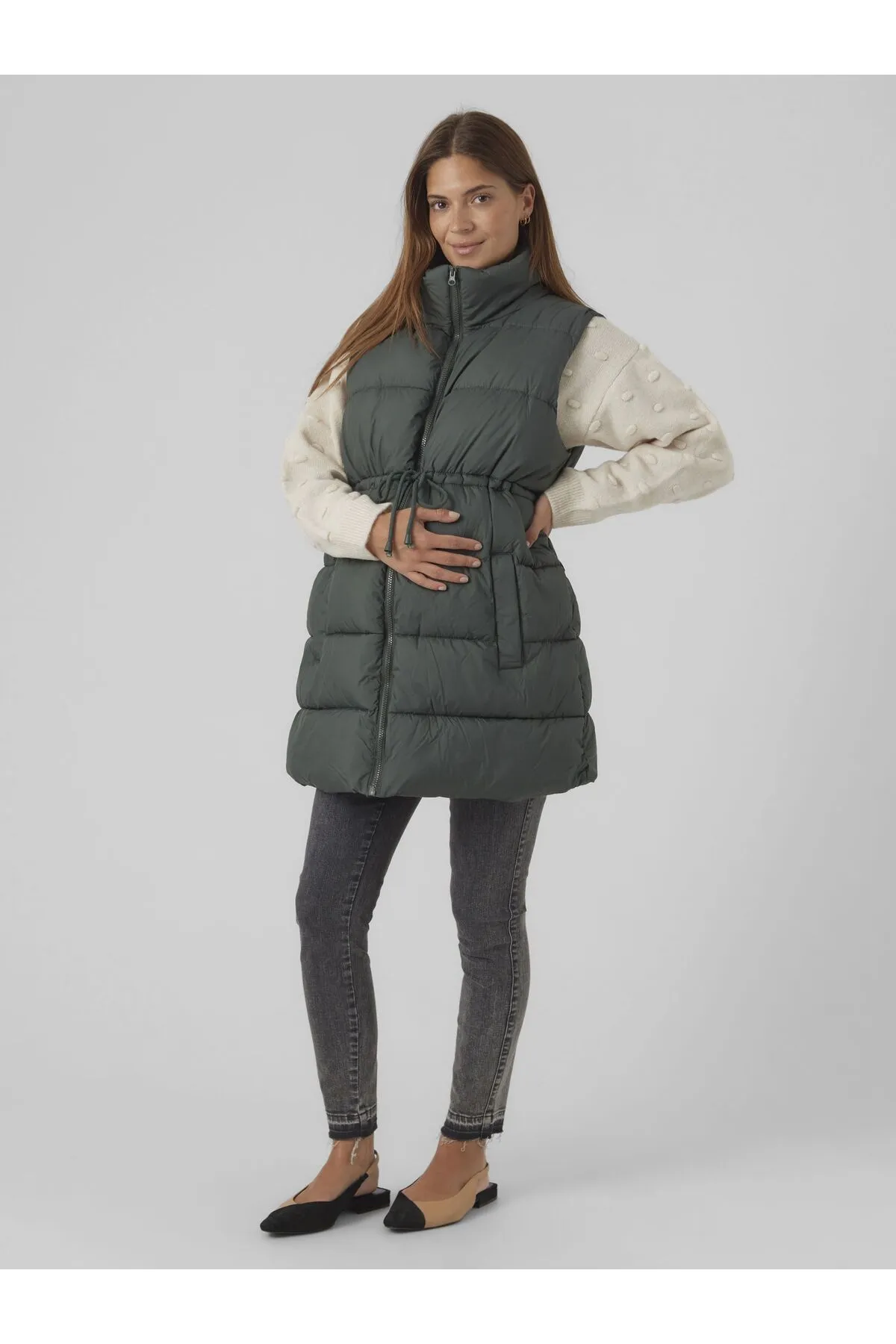 Mama Licious  Weste - Grün - Basic