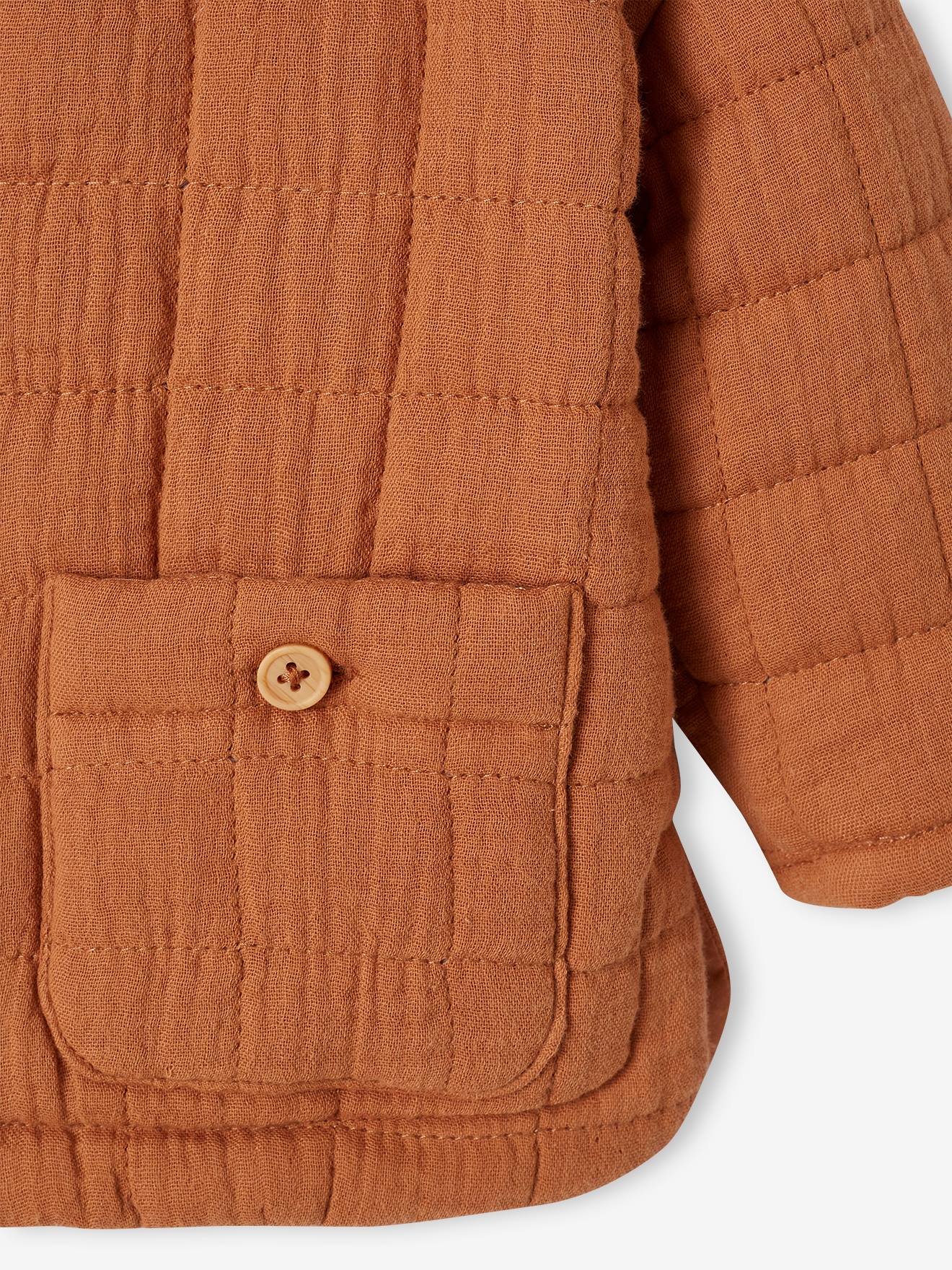 Vertbaudet Leichte Baby Jacke mit Recycling-Polyester - rost