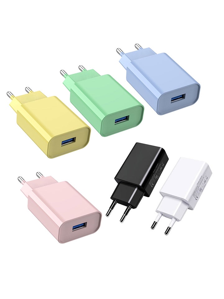 SWEET ACCESS 6er-Set: USB-Netzadapter in Bunt günstig kaufen onesize