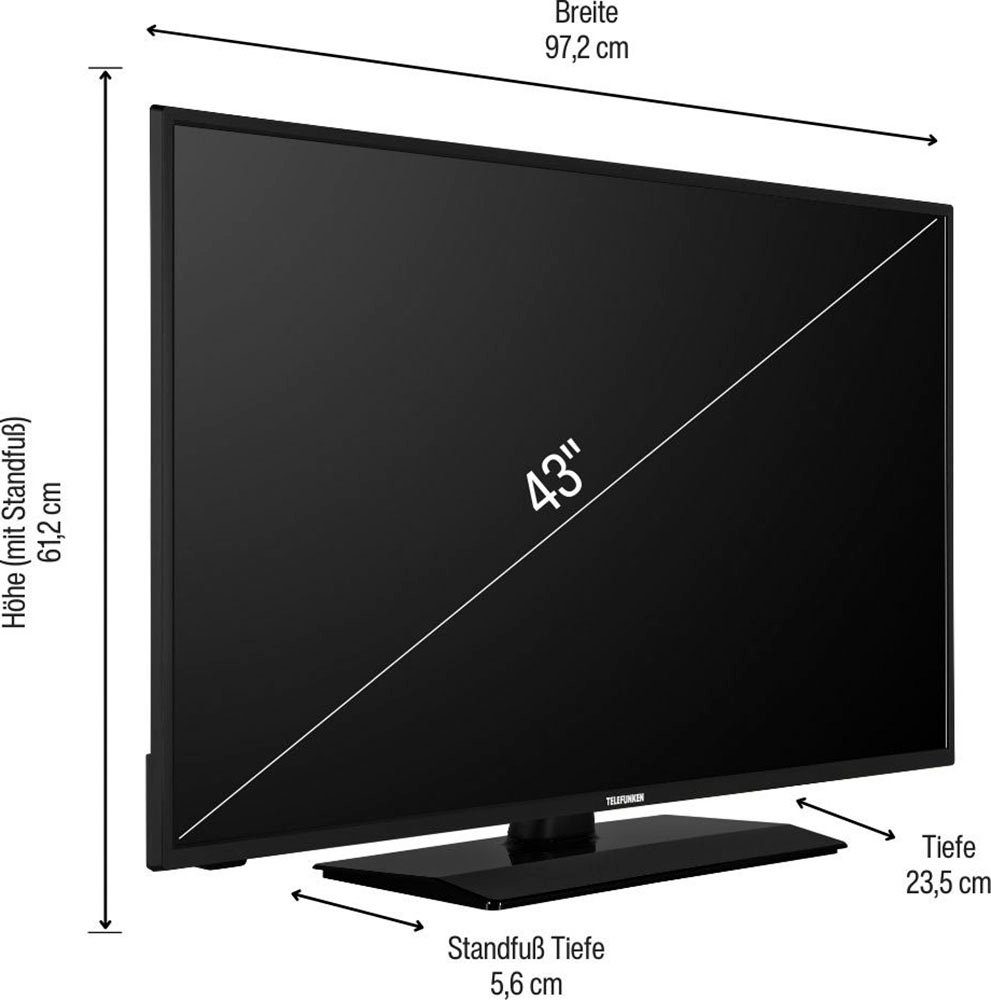 Telefunken D43F500M4CWI LED-Fernseher (108 cm/43 Zoll, Full HD, Smart-TV)
