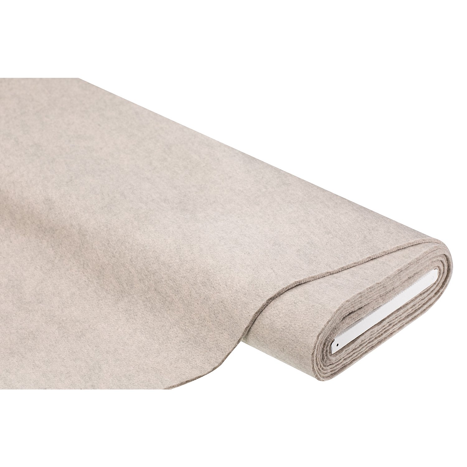 Textilfilz, Stärke 4 mm, beige-melange