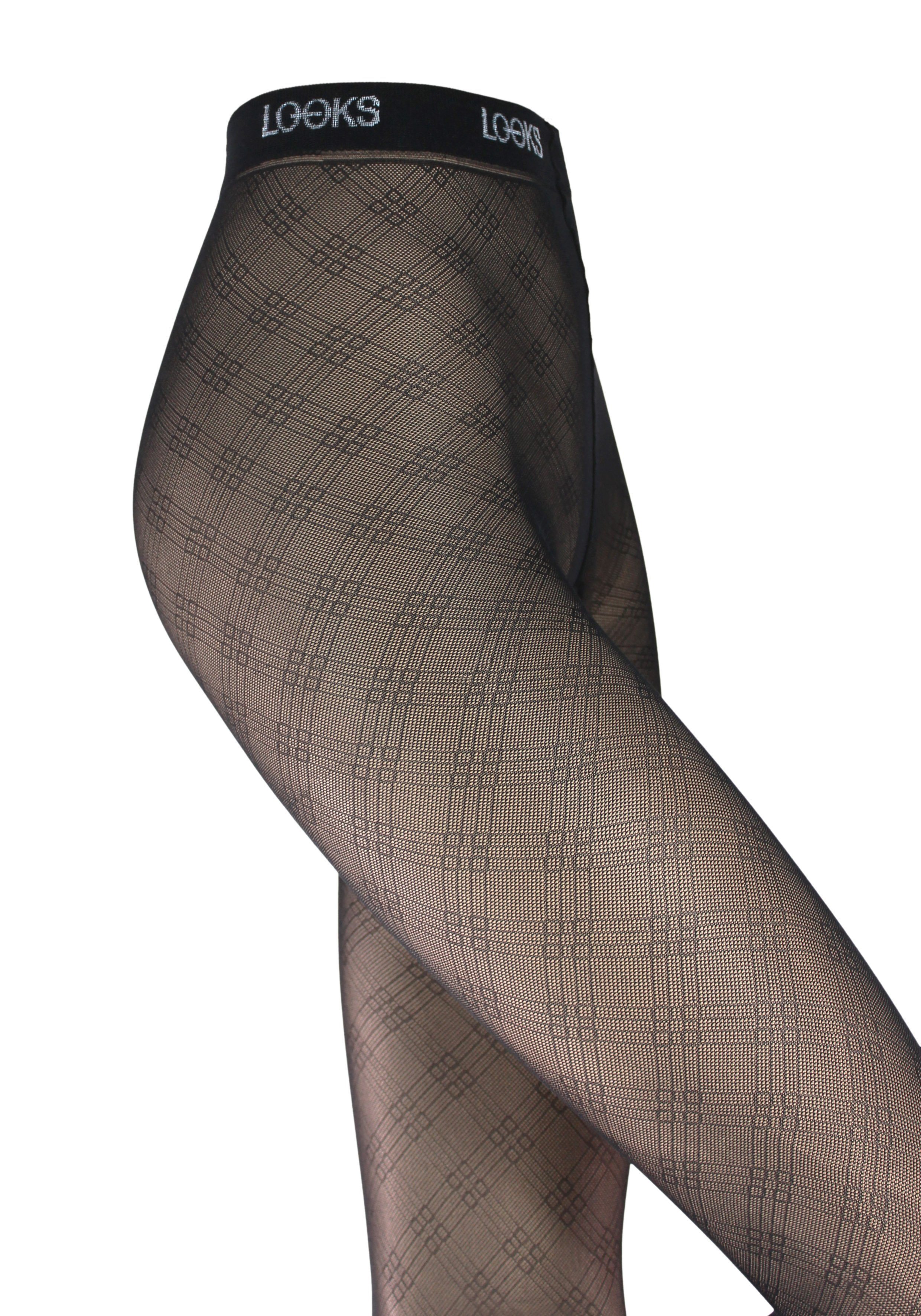 LOOKS by Wolfgang Joop Feinstrumpfhose LOOKS Diamonds (1 St) mit feinem Rautenmuster
