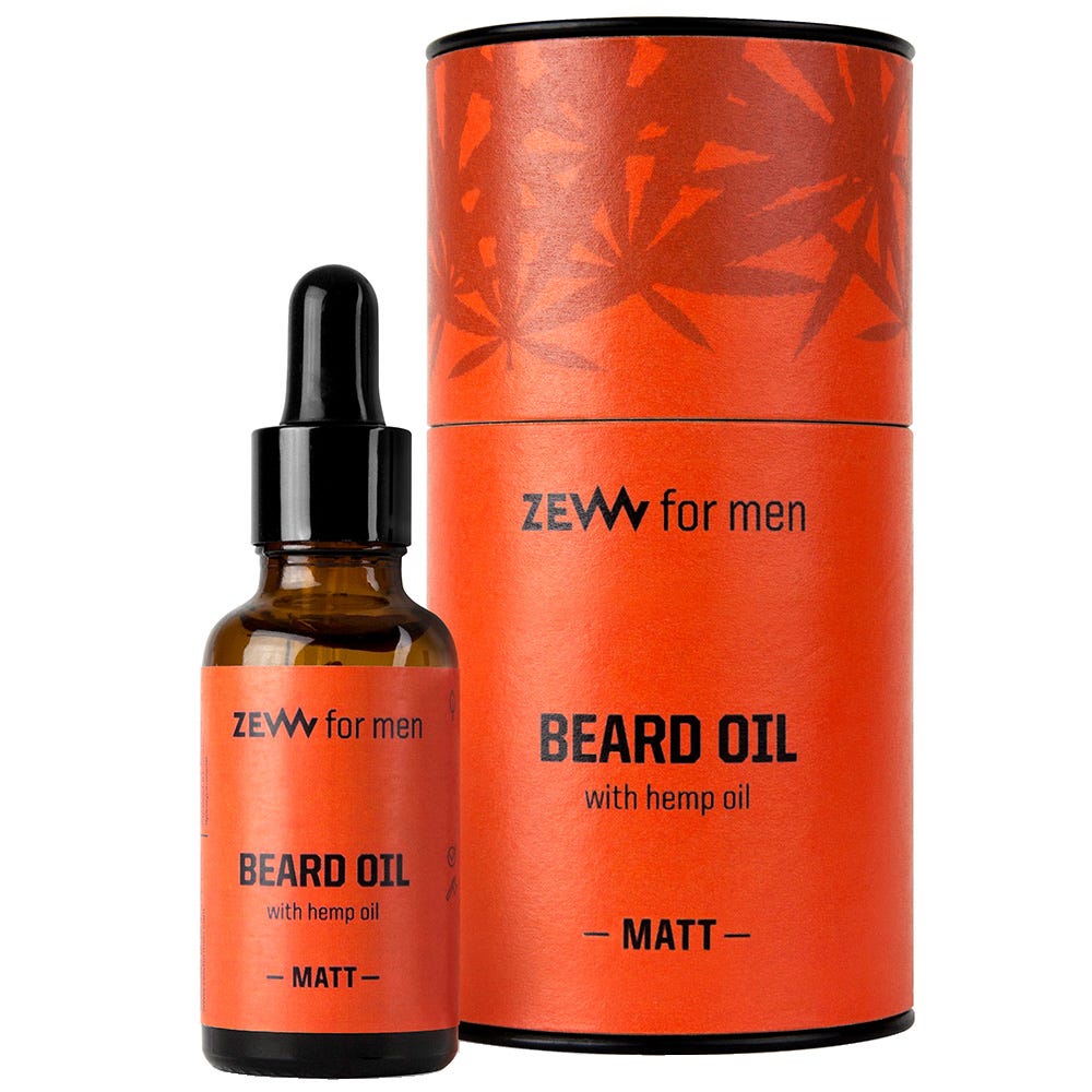 ZEW for Men Beard Oil with Hemp Oil matt 30 ml