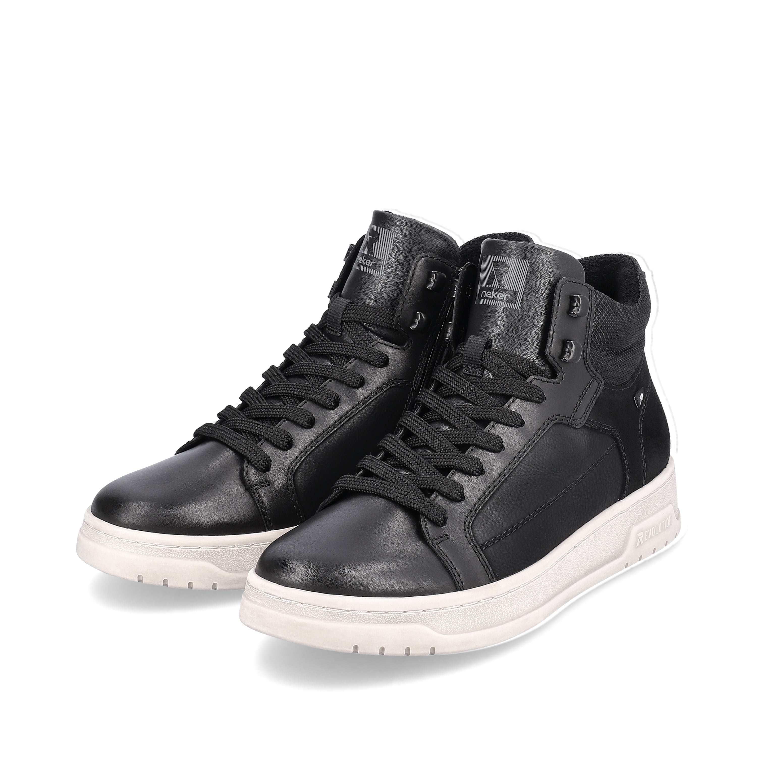 Rieker Herren Sneaker High steel black