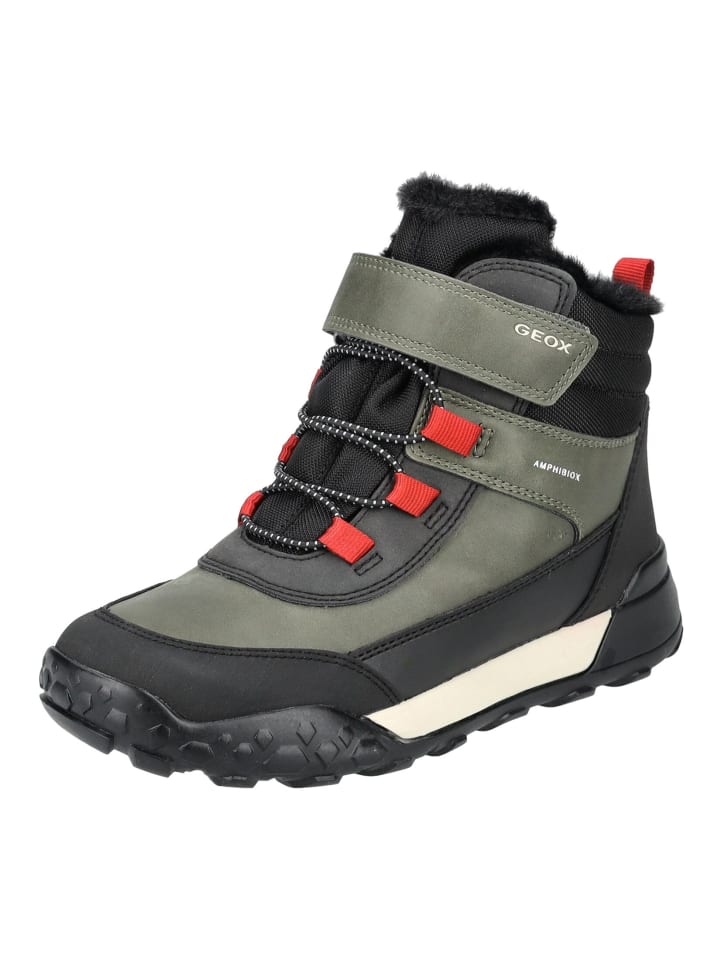 Geox Stiefelette in Grün/Schwarz günstig kaufen