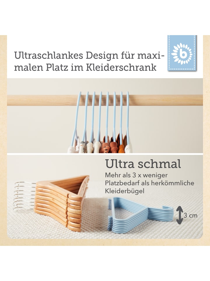 Bieco Spielwaren Kleiderbügel Kinder 16 St Trend blau in Trend Blau günstig kaufen onesize