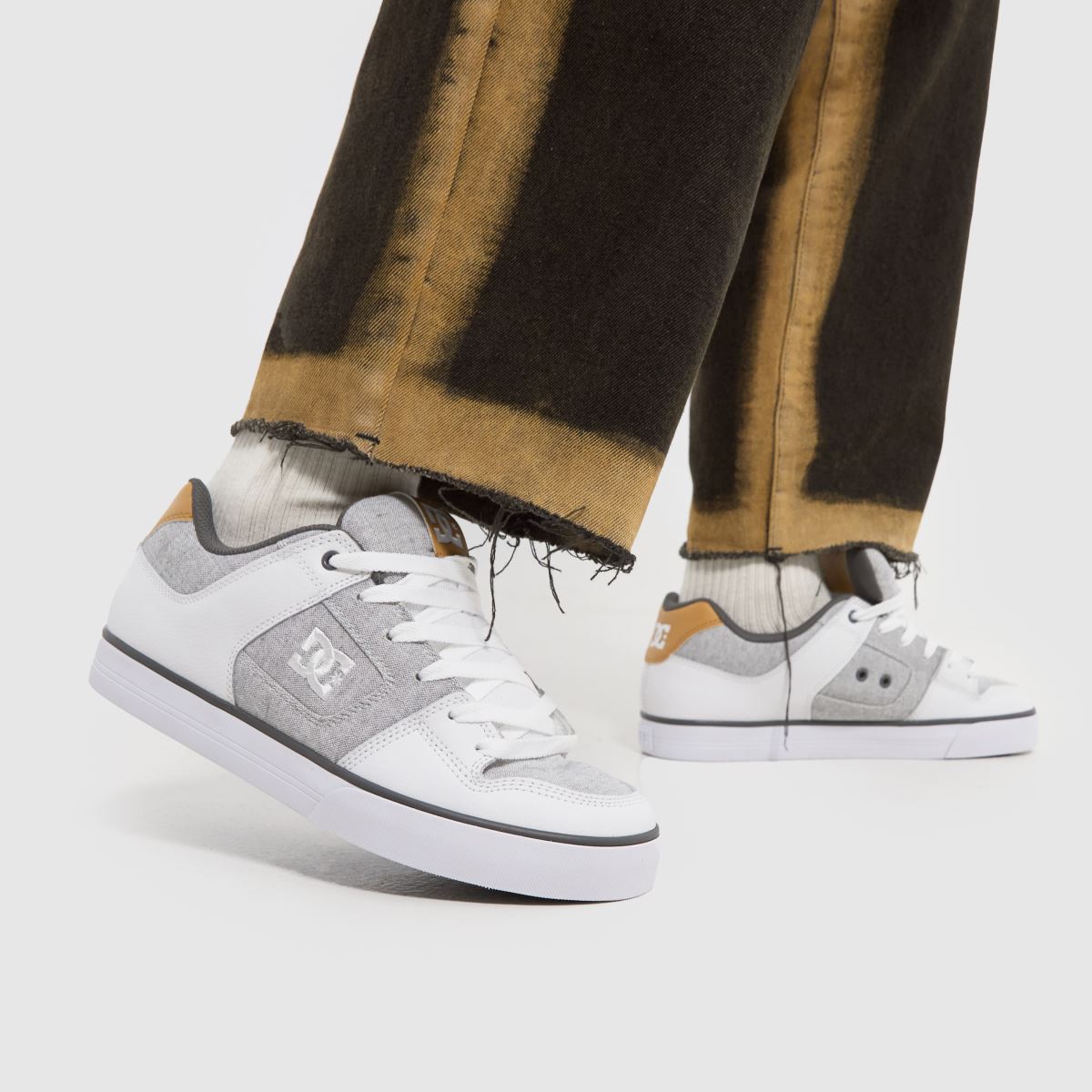 DC Pure-sneakers i vitt och grått