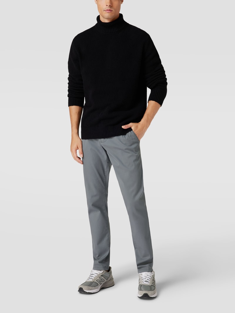 Super Slim Fit Chino mit Handytasche in mittelgrau