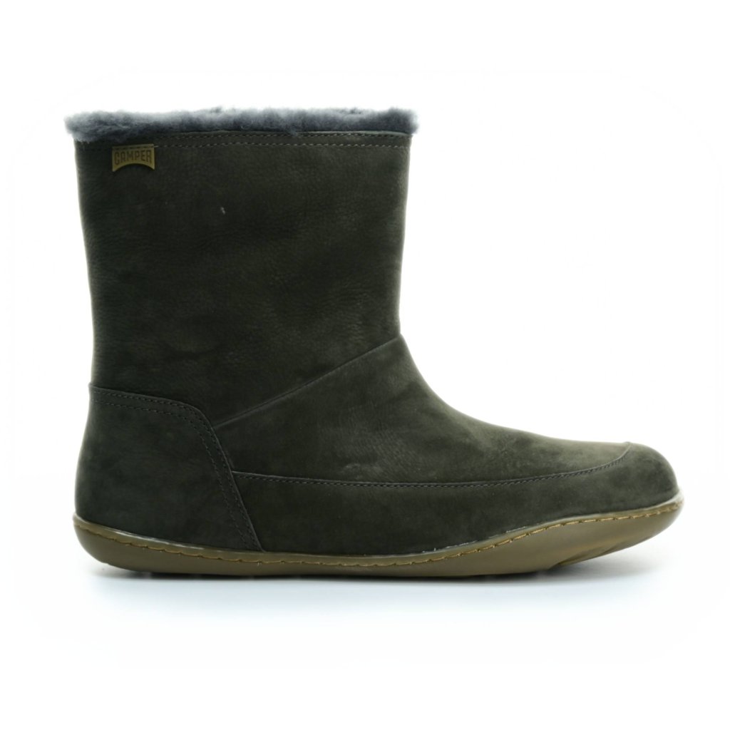 Camper Peu Cami Grey Uggy Meteor (K400598-001) dunkelgrüne  Barfuß-Halbstiefel