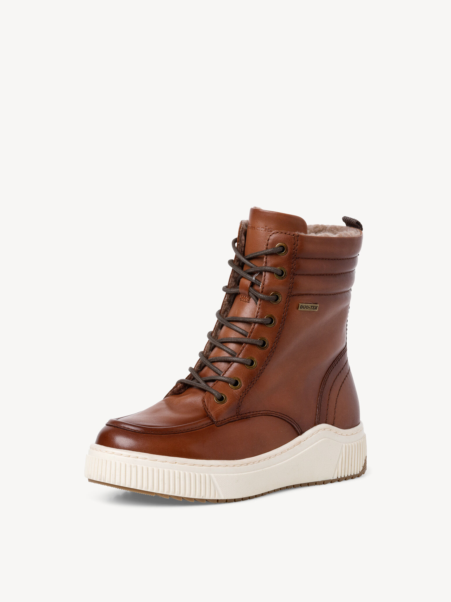 Bottine en cuir - marron