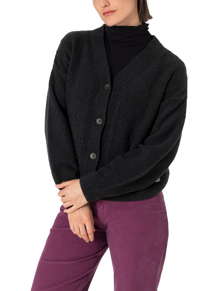 Timezone Cardigan in Schwarz günstig kaufen