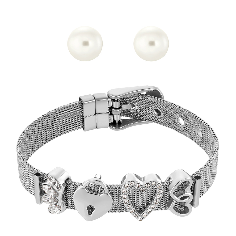 Heideman Set de bijoux Milanaise Boucles d'oreilles
