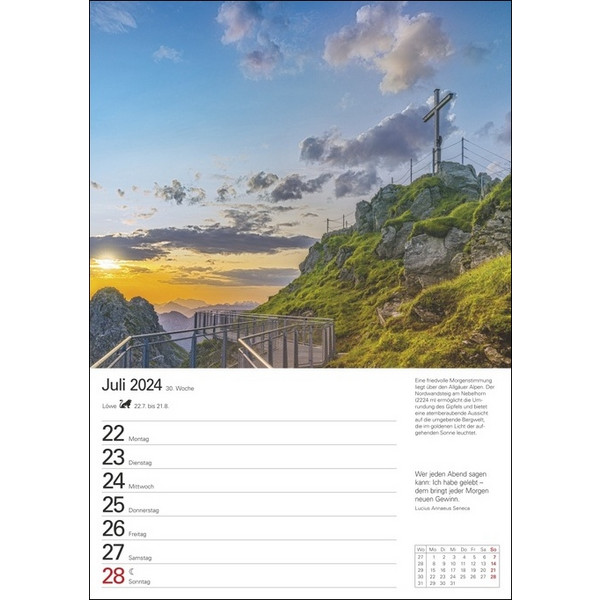 BERGE WOCHENPLANER 2024 - Kalender