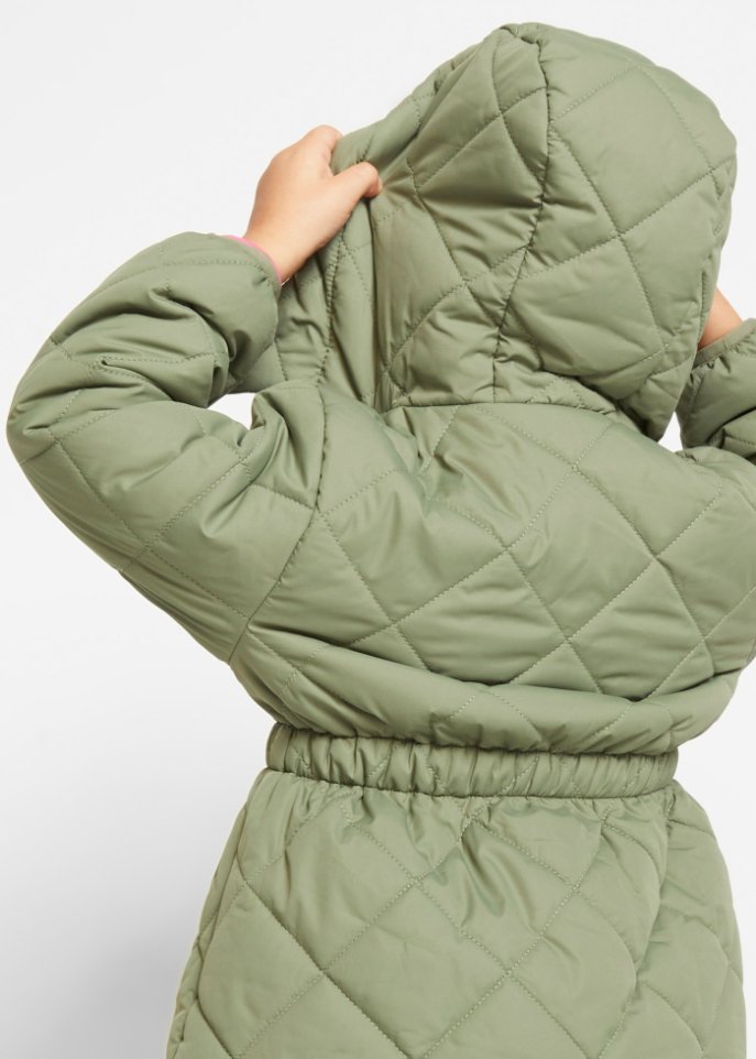 Mädchen Parka mit Rauten Steppmuster