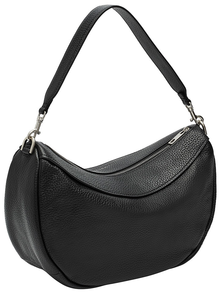 LIEBESKIND BERLIN Leder-Schultertasche in Schwarz - (B)37,5 x (H)24,5 x (T)13 cm günstig kaufen onesize