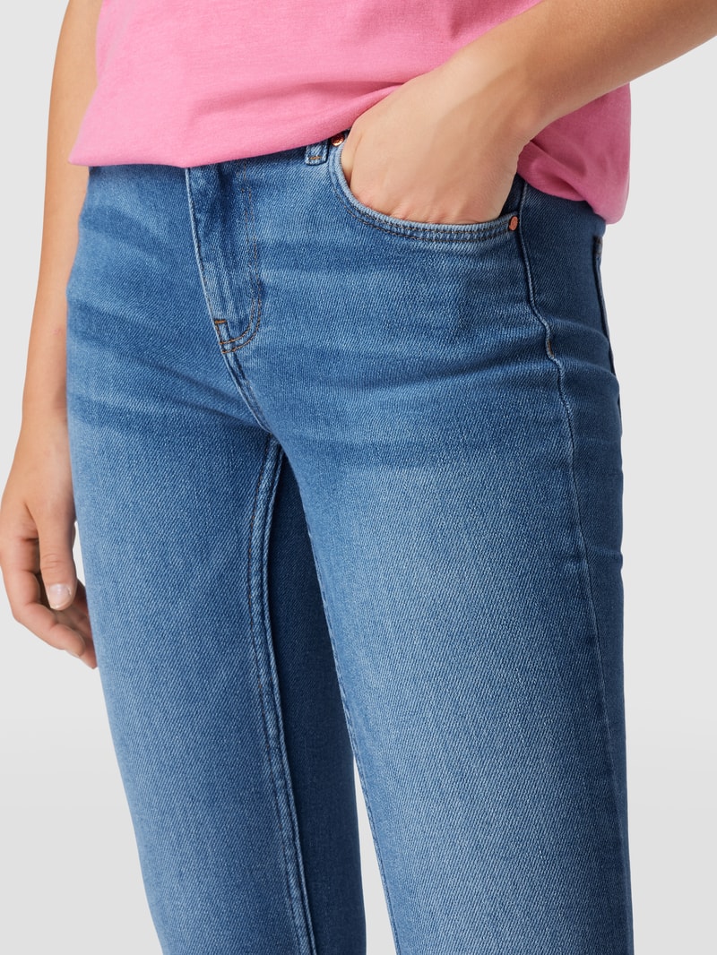 Skinny Fit Jeans mit Stretch-Anteil in dunkelblau