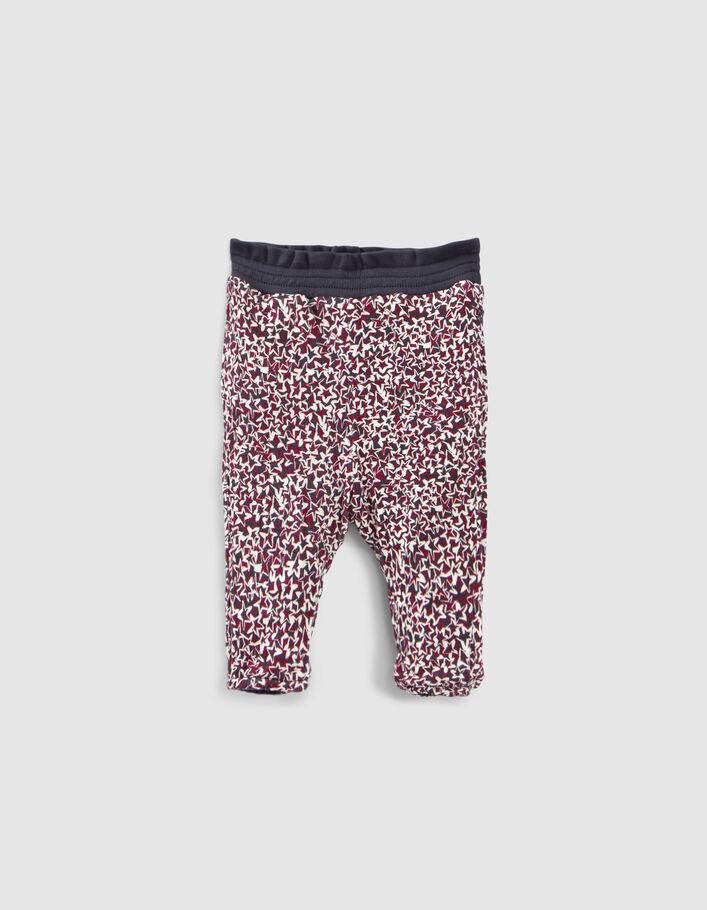 Jogging réversible imprimé étoiles et marine bébé fille