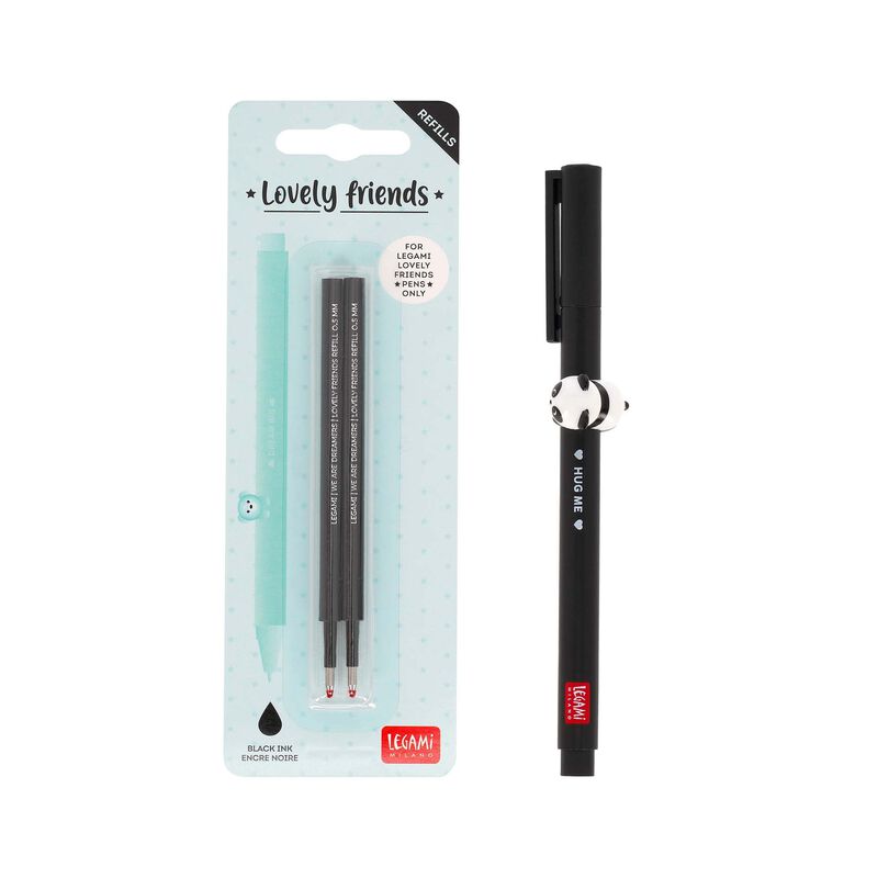 Sada pier Lovely Panda s čiernou náplňou