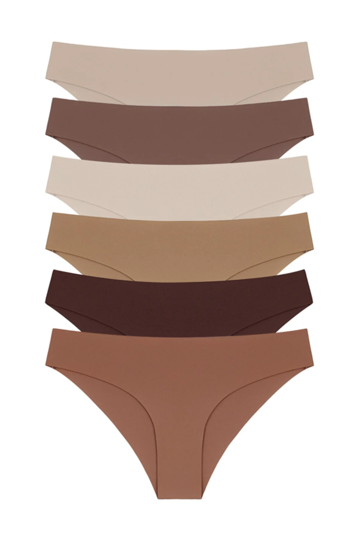 Cottonhill  Lasergeschnittene Damen-Bikini-Höschen im 6er-Pack