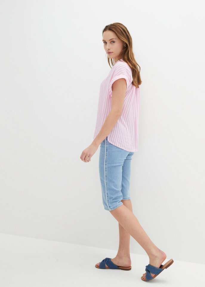 Komfort-Stretch-Jeans-Bermuda