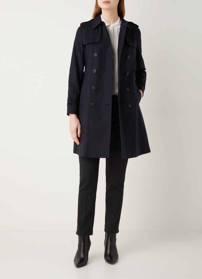 Gabardina cruzada con cinturón Hobbs Petite Saskia