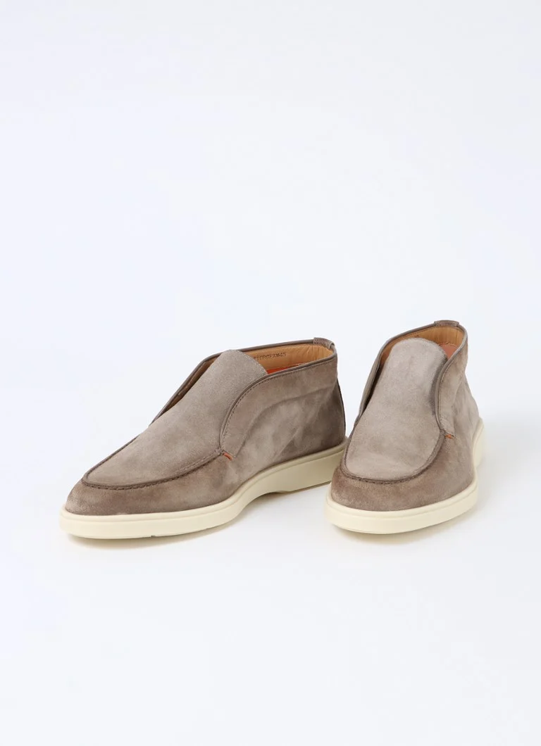 Pantofi Santoni Detroit Suede Slip-On