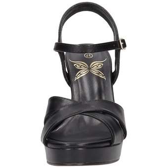 Barbarella Sandale in schwarz