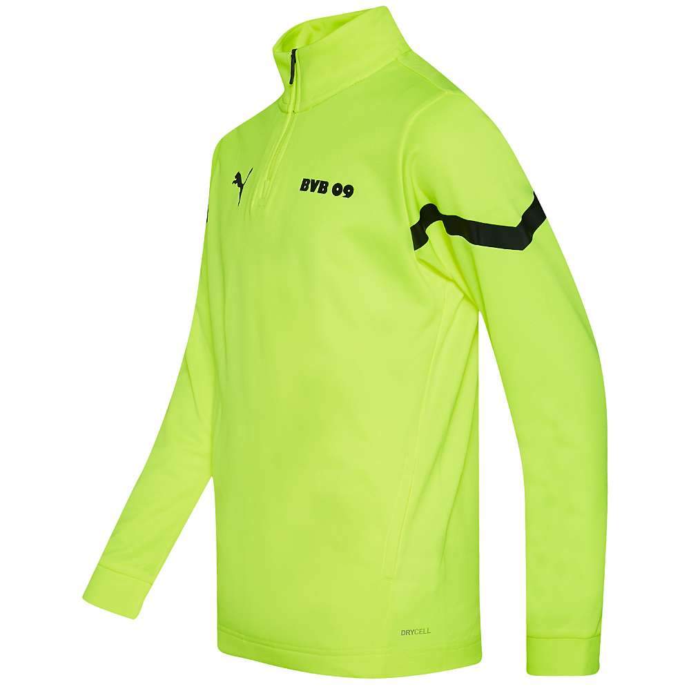 Borussia Dortmund BVB PUMA Prematch 1/4 Zip Kinder Sweatshirt 764300-03