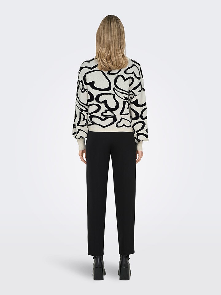 ONLY Pullover in Grau/ Schwarz günstig kaufen