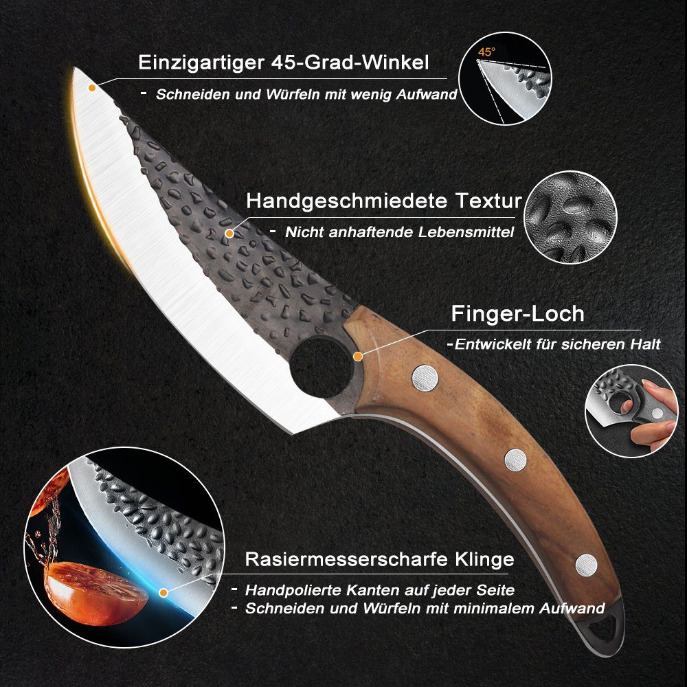 MDHAND Allzweckmesser Professionelles Küchenmesser Ausbeinmesser, 27CM