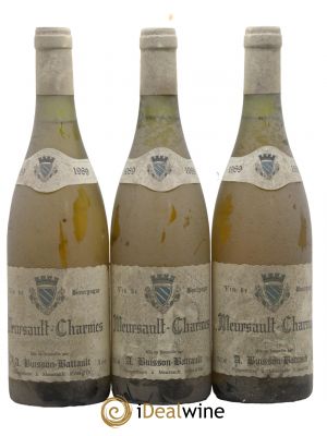 Meursault 1er Cru Charmes Domaine Buisson Battault 1989 - Lot de 3 Bouteilles