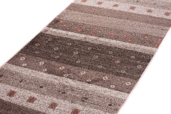 Läufer Läufer Flurläufer Modern für Vorzimmer, Küche - Beige Braun, Mazovia, 100 x 100 cm, Kurzflor, Meterware, Höhe 10 mm, Kurzflor - niedrige Florhöhe