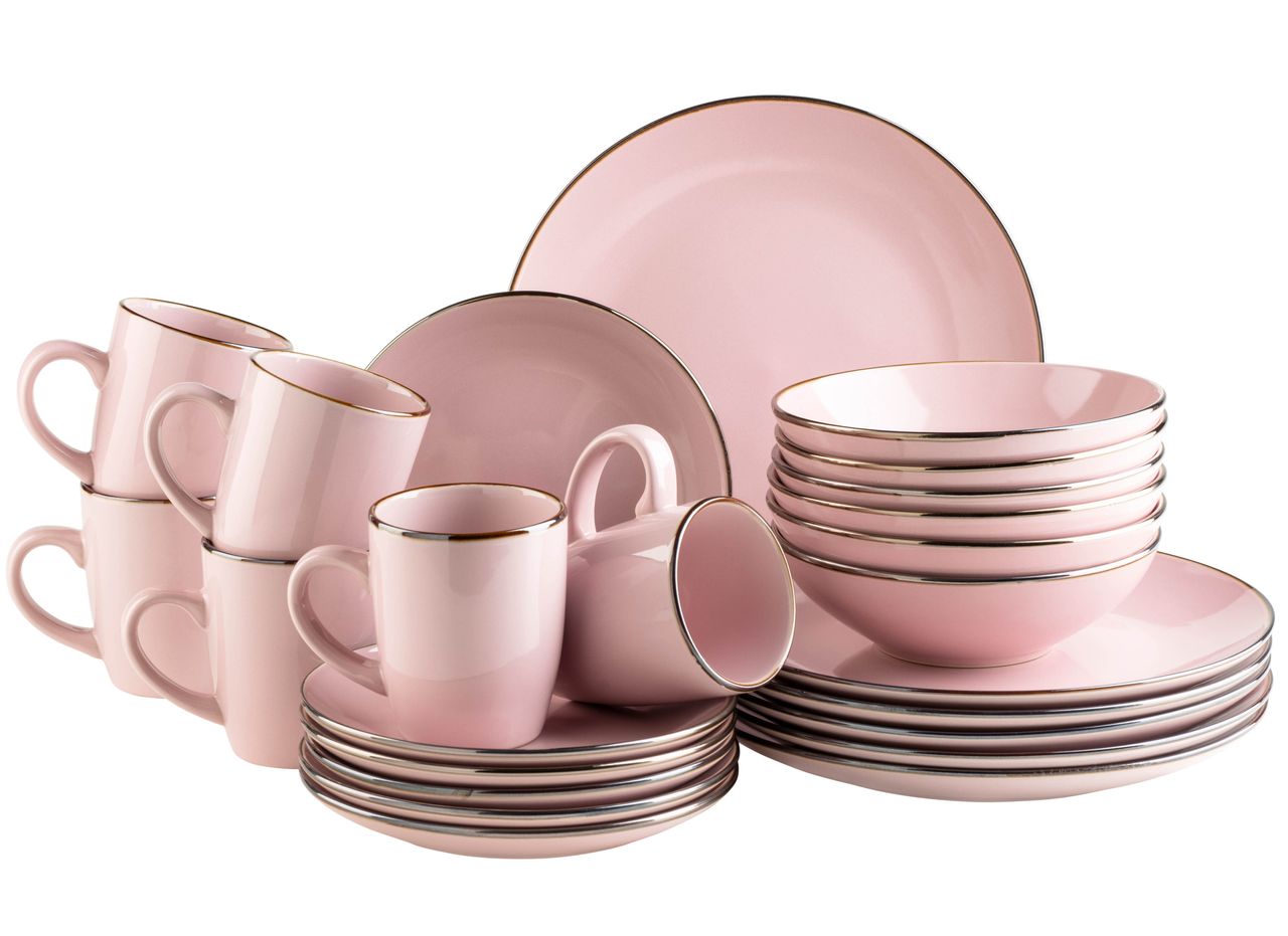 Mäser Serie Metallic Rim, Kombiservice 24 teilig für 6 Personen